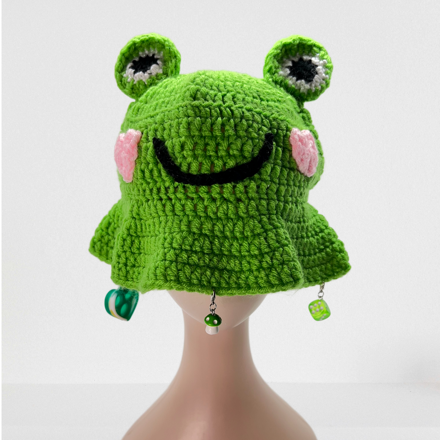 Crazy Frog, Hand Crocheted Bucket hat