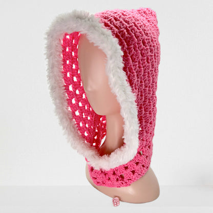 Pixie, Hand Crocheted hoodie hat