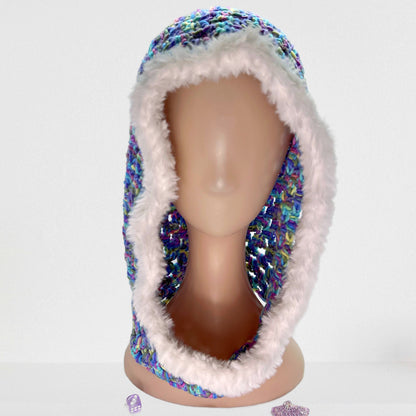 Funkytown, Hand Crocheted hoodie hat